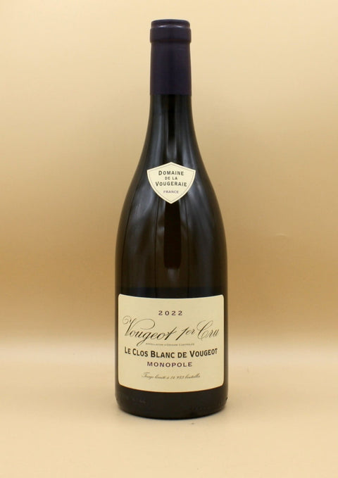 La Vougeraie -  Vougeot 1er Cru  Le Clos Blanc de Vougeot 2022